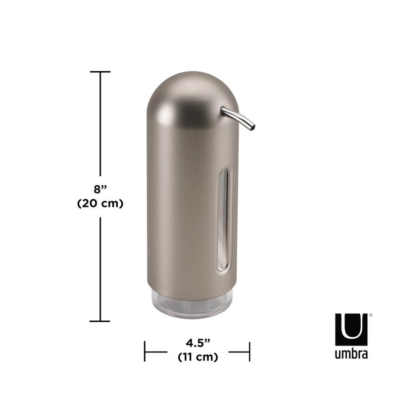 Umbra Penguin Soap Pump, Kitchen Soap Dispenser, Nickel,12 oz (355 ml) - Image 3
